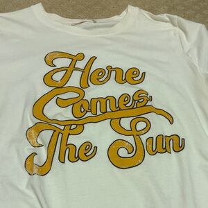 Graphic Tee with Yellow Text